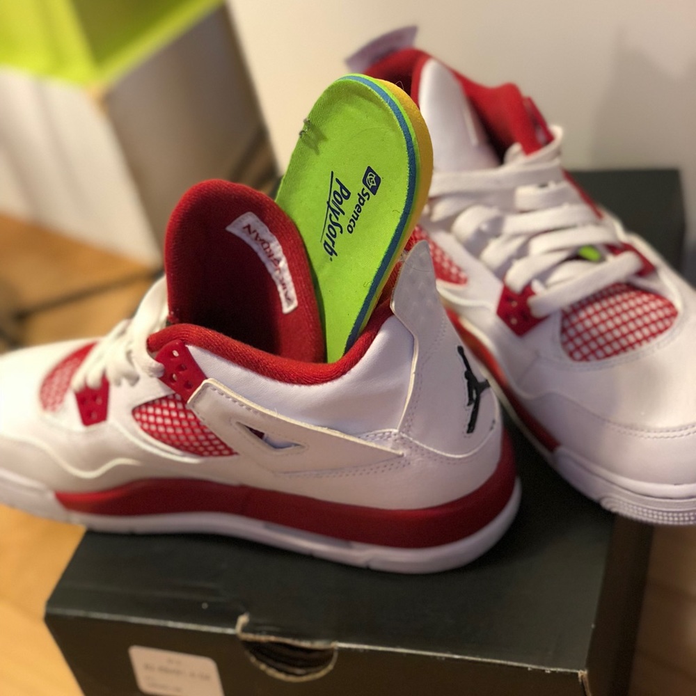 Jordan Red & White 4s